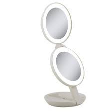led lighted travel makeup mirror
