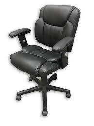 black vinyl rolling office chair