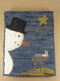 christmas rug hooking pattern