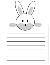 Easter egg, chocolate, basket take out the easter bunny picture again. Easter Bunny Writing Paper Easter Writing Paper