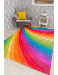 candy rainbow rug multicolour