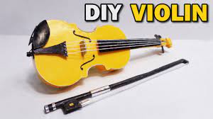 mini violin with paper diy violin