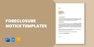 12 foreclosure notice templates in pdf