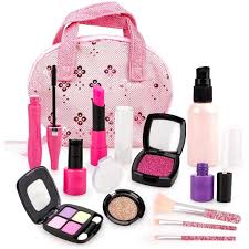 Little cosmetics pretend makeup for kids i remember having an infatuation with makeup from a young age but i also remember never being able to play with it. Pretend Play Makeup Kit For Girls Kids Fake Cosmetic Toys Kit Role Play Make Up Set Birthday Gift For Little Girls 12pcs Walmart Com Walmart Com