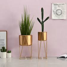 Give everyone green envy with modern planters and garden pots. Plant Pot Gold Mid Century Modern Tall Flower Stands Planters Indoor Potted Plant Holder Iron Display Rack Metal Plant Pot Buy Metal Plant Pot Plant Pot Metal Iron Metal Plant Pot Product On