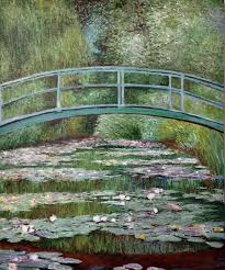 Hand Painted Claude Monet Bridge Over A