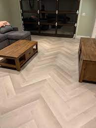 herringbone luxury vinyl traditional