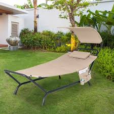 Costway Patio Hanging Chaise Lounge