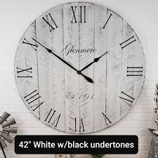 Large Rustic Wall Clocks Up To 42in