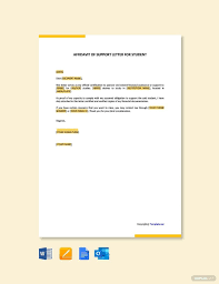 affidavit letter in pdf free template