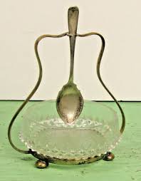 vintage clear cut glass sugar bowl with