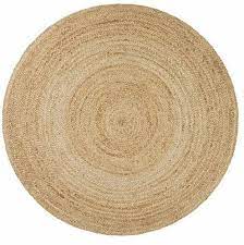 plain brown jute braided round rugs 10