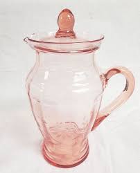 Dunbar Glass Pink Art Deco Style Lidded
