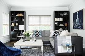 white gray and black living room design