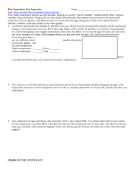 1 page worksheet and full answer key. Gas Properties Phet Simulation Worksheet