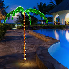 7 Feet Led Pre Lit Palm Tree Decor With