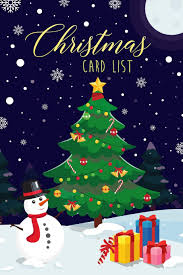 Christmas Card List Christmas Card Address Book List