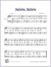 ♫ jetzt die noten (.pdf) von hallelujah (leonard cohen) für dein instrument herunterladen und sofort spielen. Hallelu Hallelu Free Easy Piano Sheet Music