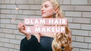 holiday glam hair makeup you