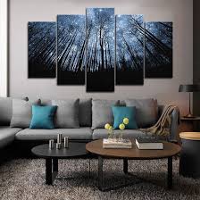 Large Framed Wall Art Trees With Summer