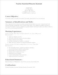 Example Resumes For Teachers Resume Teaching Resumes For New