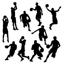 shooting basketball vector art icons