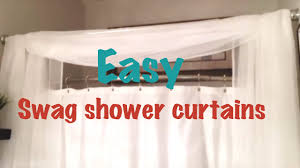 diy swag shower curtain you