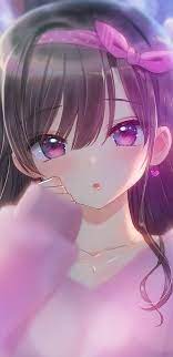 Cute anime girl, pink, kawaii, HD ...