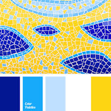 sky blue and yellow color palette ideas