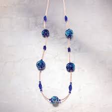 Venetian Blues Murano Glass Necklace