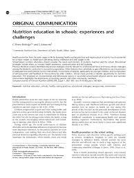 pdf nutrition education in s