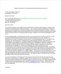 Internship Cover Letter Template Examples Of Cover Letters For