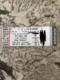 Details About Bts May 5th La Concert Ticket Rose Bowl Floor Seat