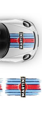 scratched martini racing stripes for
