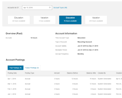 Gambar Time and attendance features in SuccessFactors