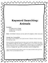 This is going to be somewhat subjective, but i've done a massive amount of research in this (it's a personal obsession that goes far beyond most researchers in animal intelligence that i've talked to). Animal Keywords By Linsenmann S Library Teachers Pay Teachers