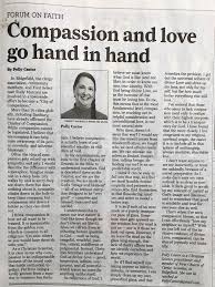 Newspaper Article On Compassion By Polly Castor Polly Castor