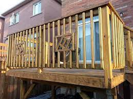 A deck is a weight supporting structure that resembles a floor. Deck Railing Designs Wood Oltretorante Design Simple Wood Deck Layjao