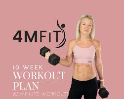 10 week home workout plan calorie