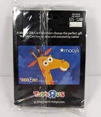 toys r us macy s branded gift cards