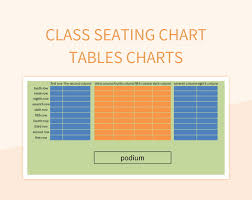 free seating chart templates for google