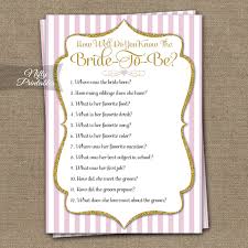 These how well do you know the bride questions are guaranteed laughter for your party. Basemenstamper Bride And Groom Trivia Game