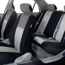 Fh Group Fabric 47 In X 23 In X 1 In Deluxe 3d Air Mesh Full Set Seat Covers Gray