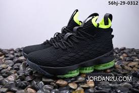 Nike Lebron Xv Ep X Off White Lbj 15 Zoom Black Green Free Shipping