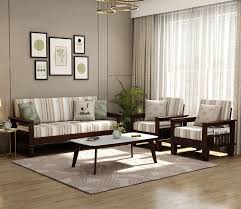 Buy Quartz Printed Fabric Wooden Sofa