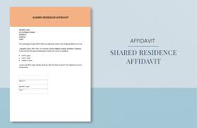 free affidavit of residence template