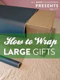 How do you wrap a present bigger than a paper?
