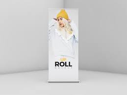 free roll up banner mockup free
