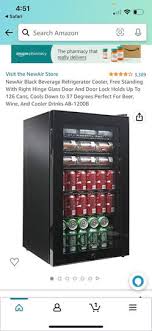 Newair Black Beverage Refrigerator
