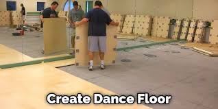 a dance floor out of pallets